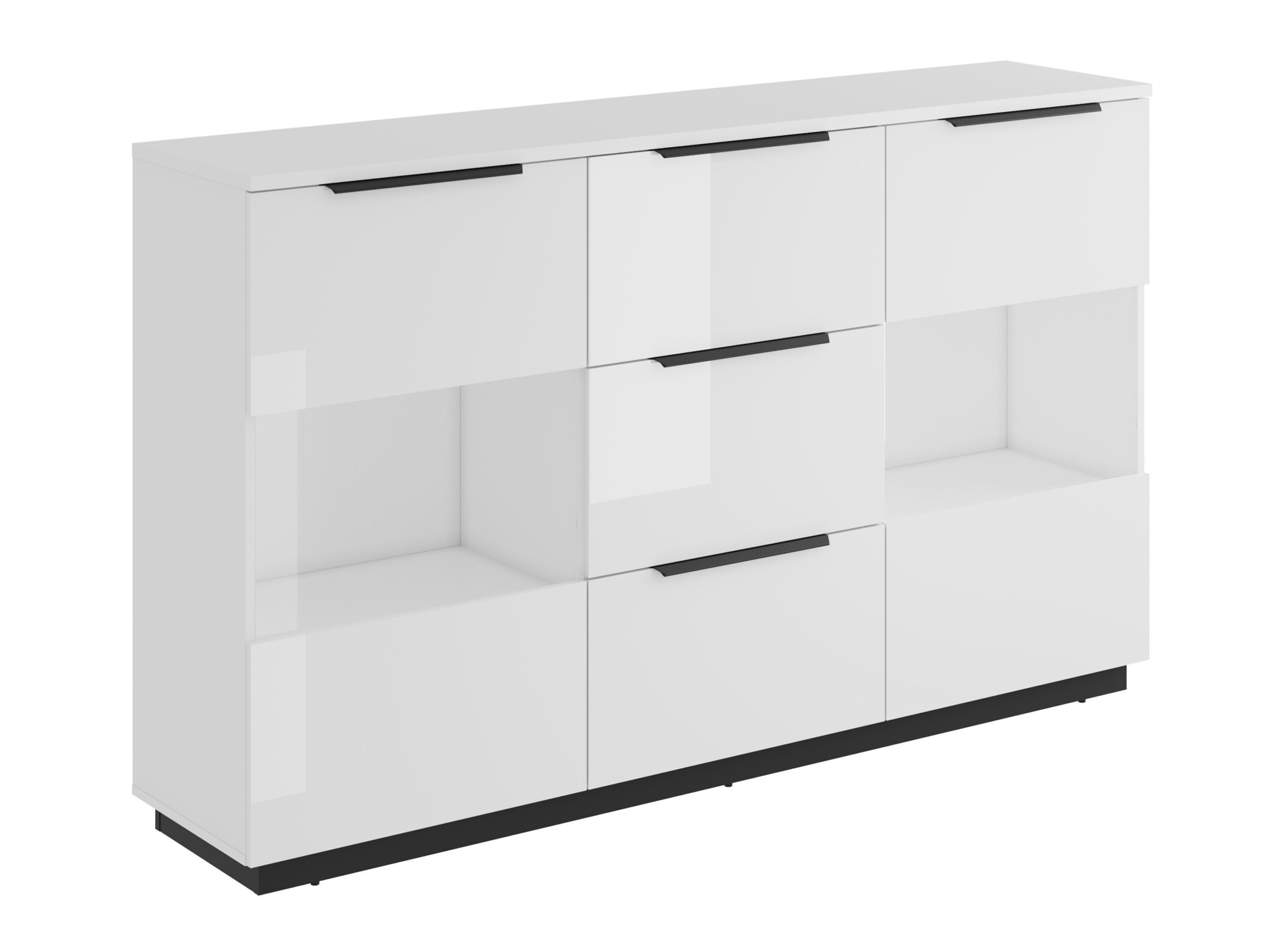 Komoda Talevaro 105 (Belo + Sjajno belo)