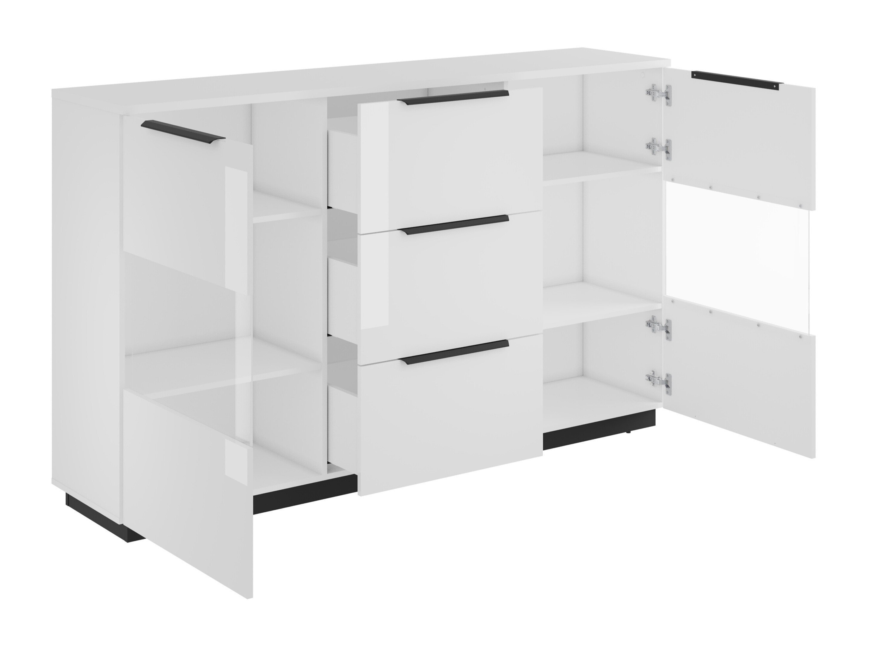 Komoda Talevaro 105 (Belo + Sjajno belo)