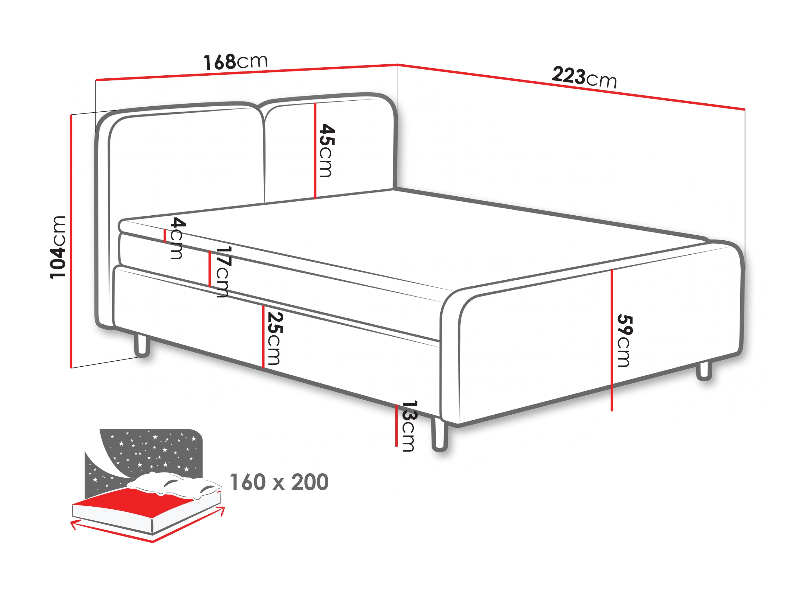 Boxspring krevet Margate 130 (Tilia 03)