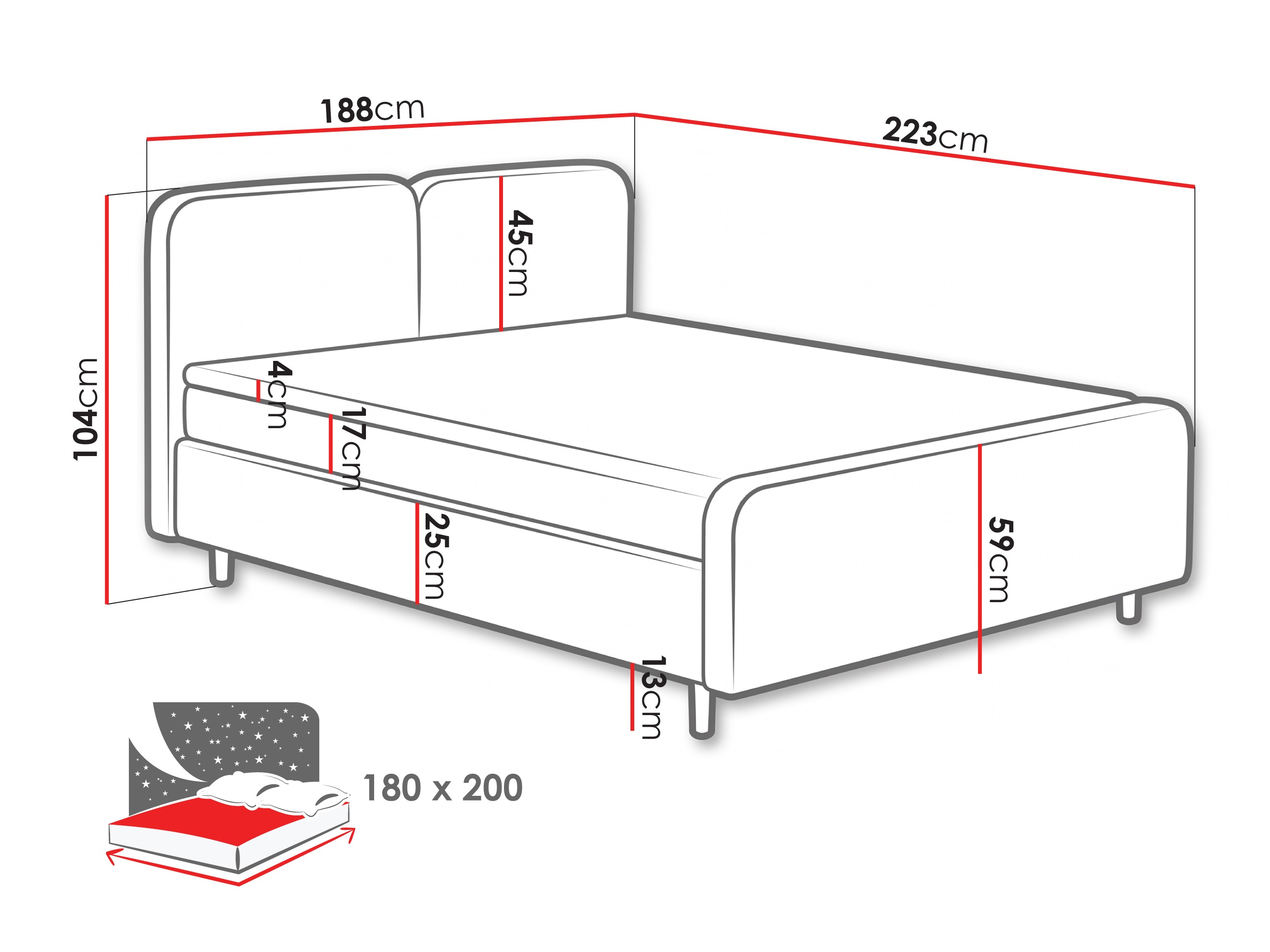 Boxspring krevet Margate 130 (Tilia 62)