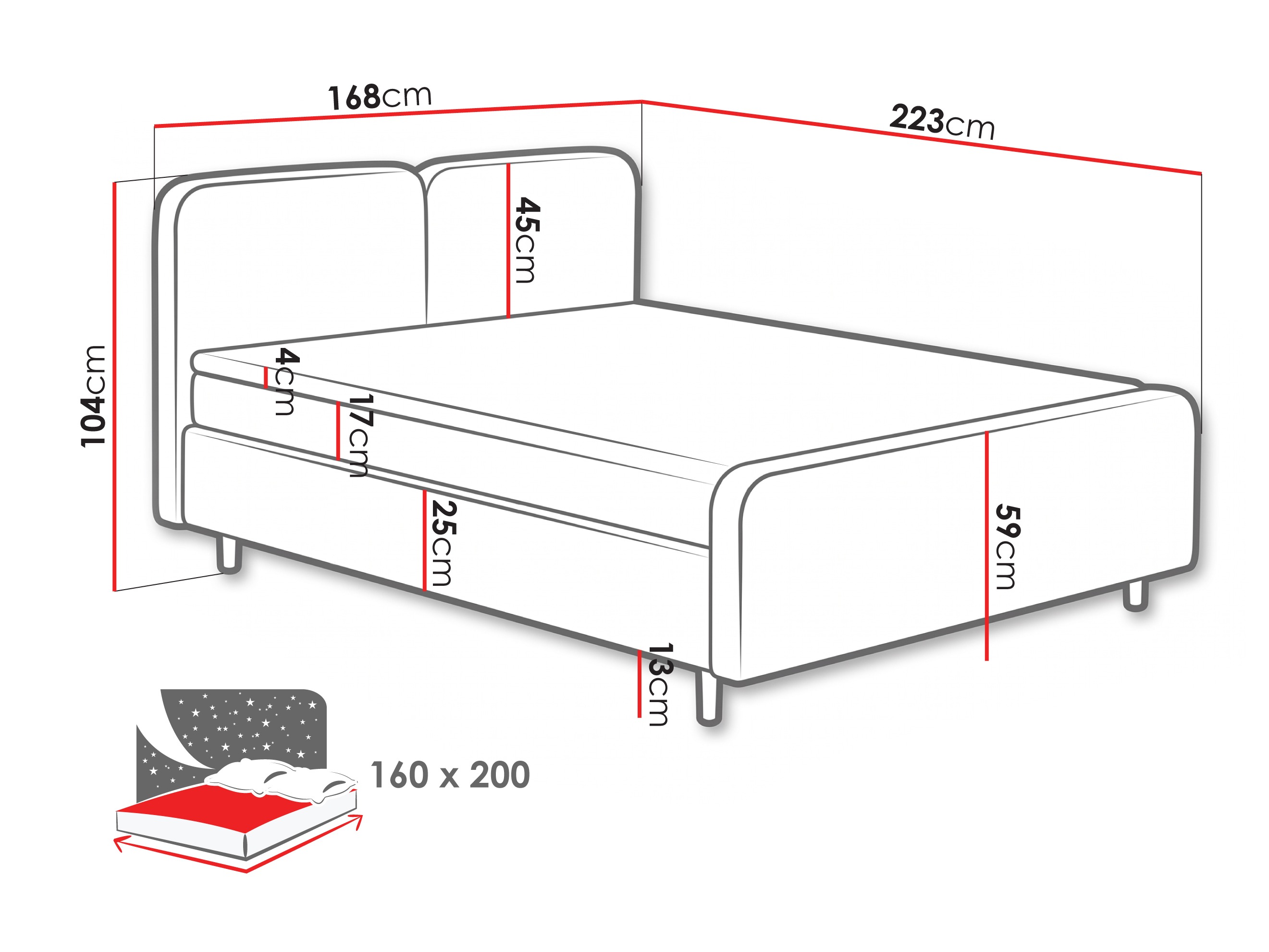 Boxspring krevet Margate 130 (Tilia 86)