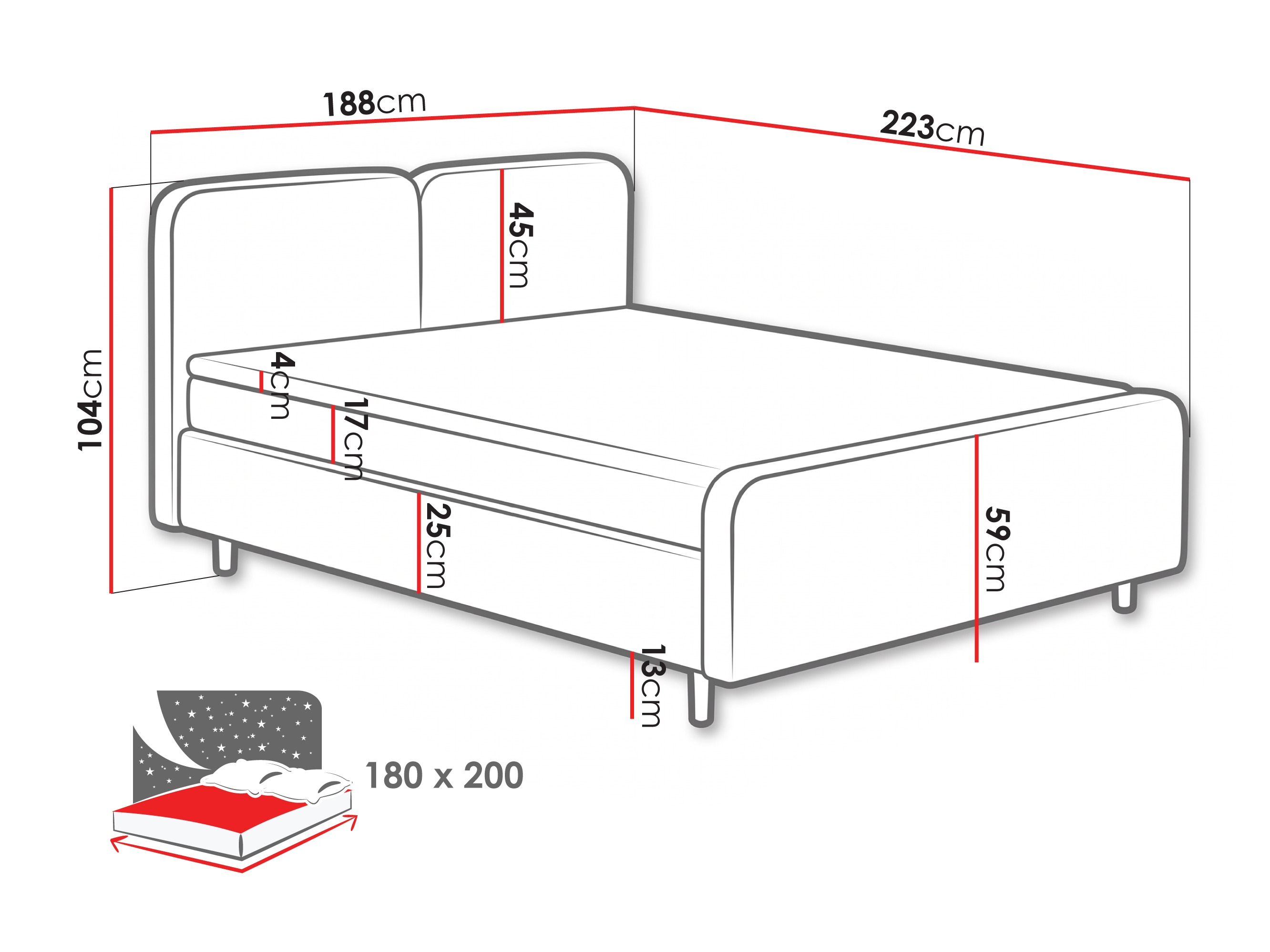 Boxspring krevet Margate 130 (Tilia 86)