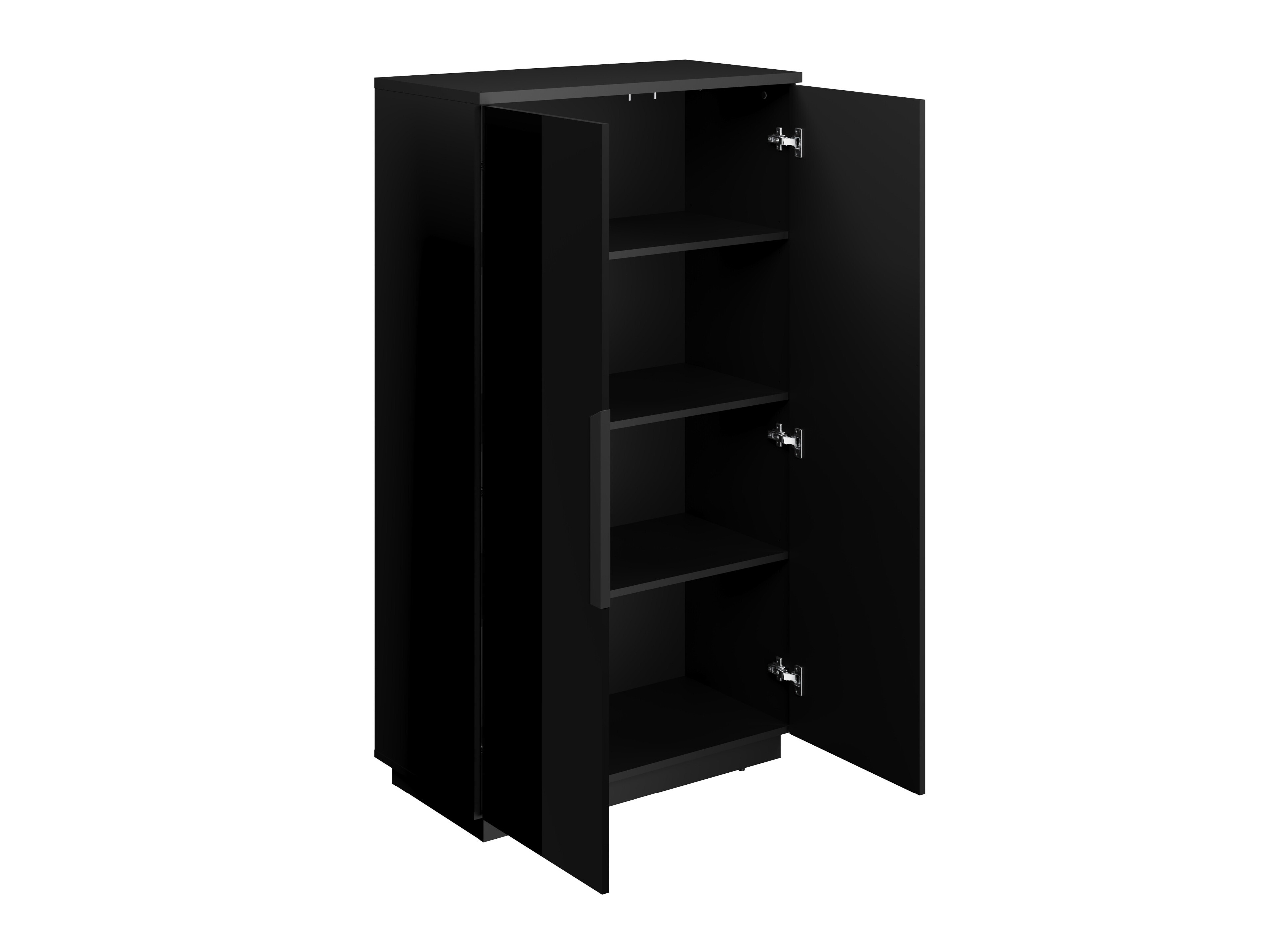 Set za dnevnu sobu Talevaro 106 (Crno + Sjajno crna)