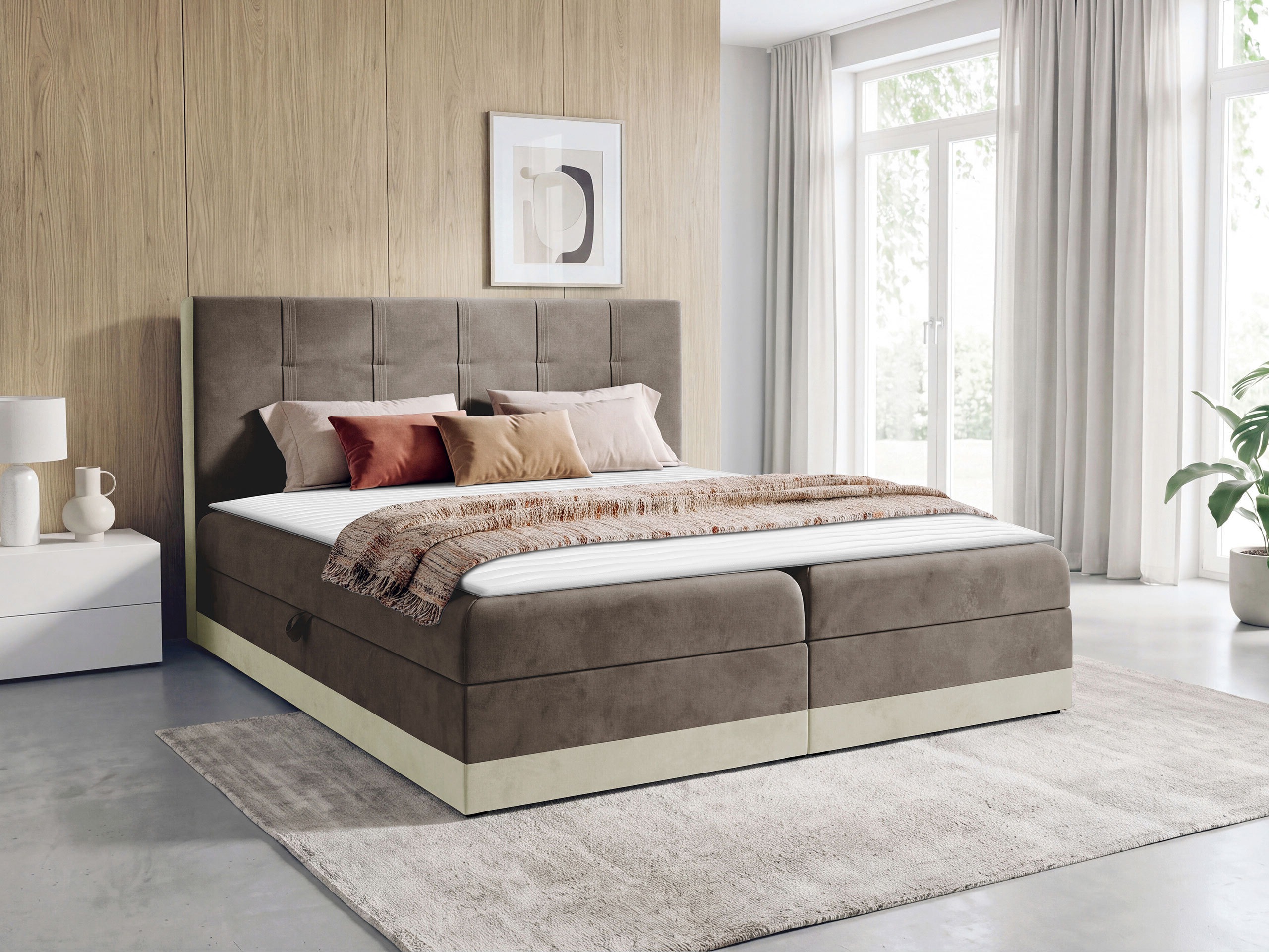 Boxspring krevet Villa (Kameleon 04 + Kameleon 15)