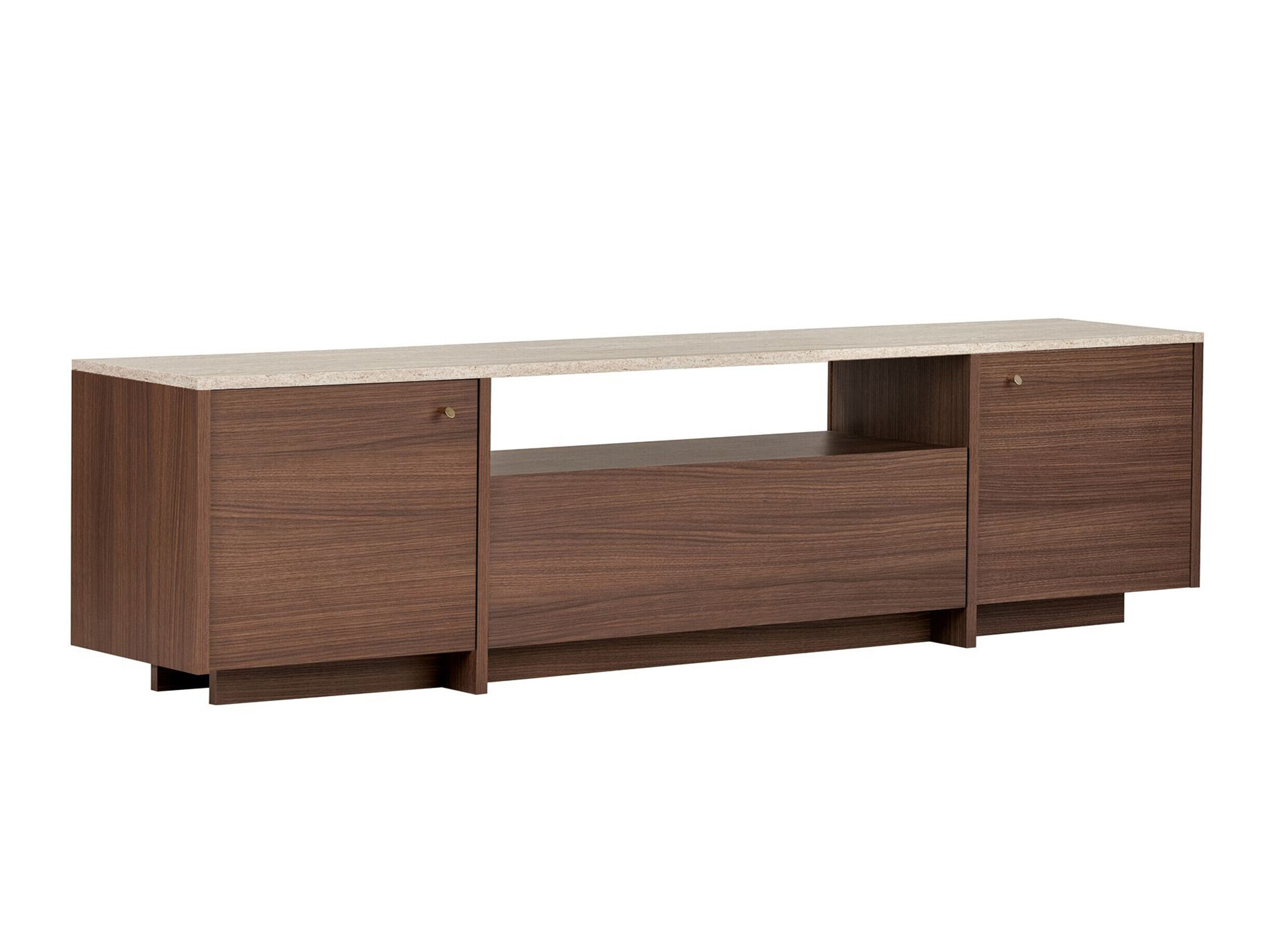 TV komoda Novato 171 (orah + Svetli travertin)