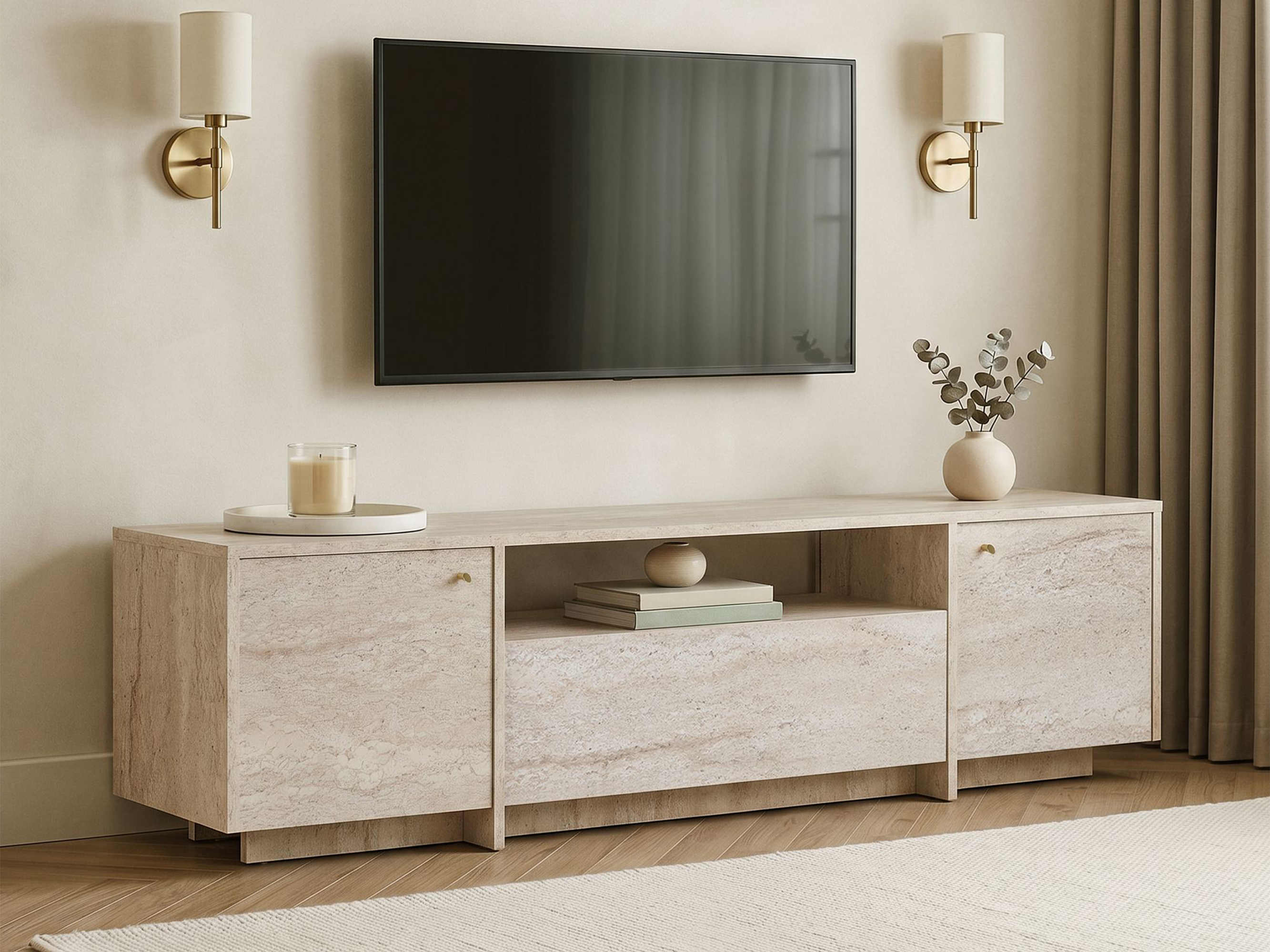 TV komoda Novato 171 (Svetli travertin)