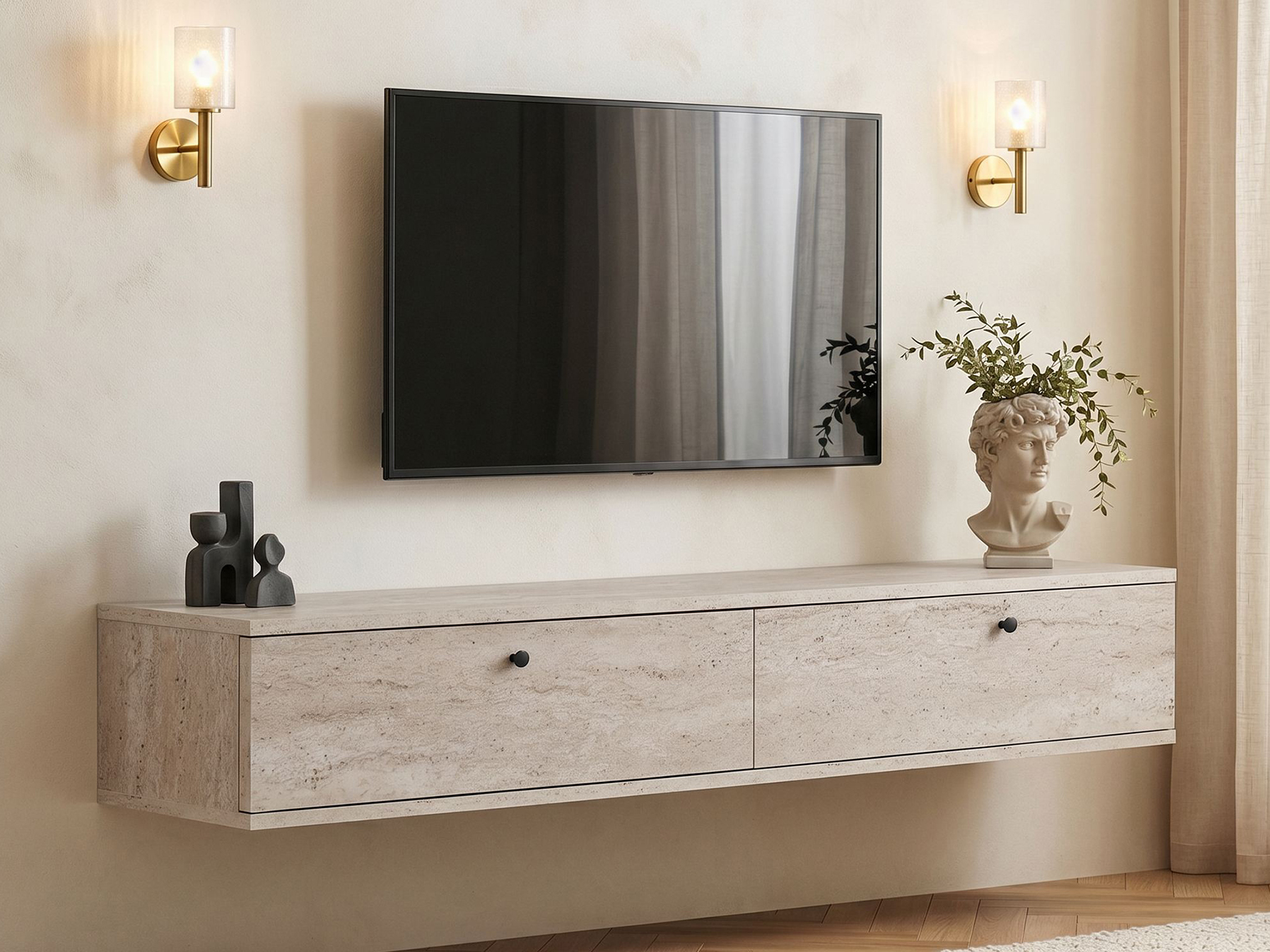 TV komoda Novato 173 (Svetli travertin)