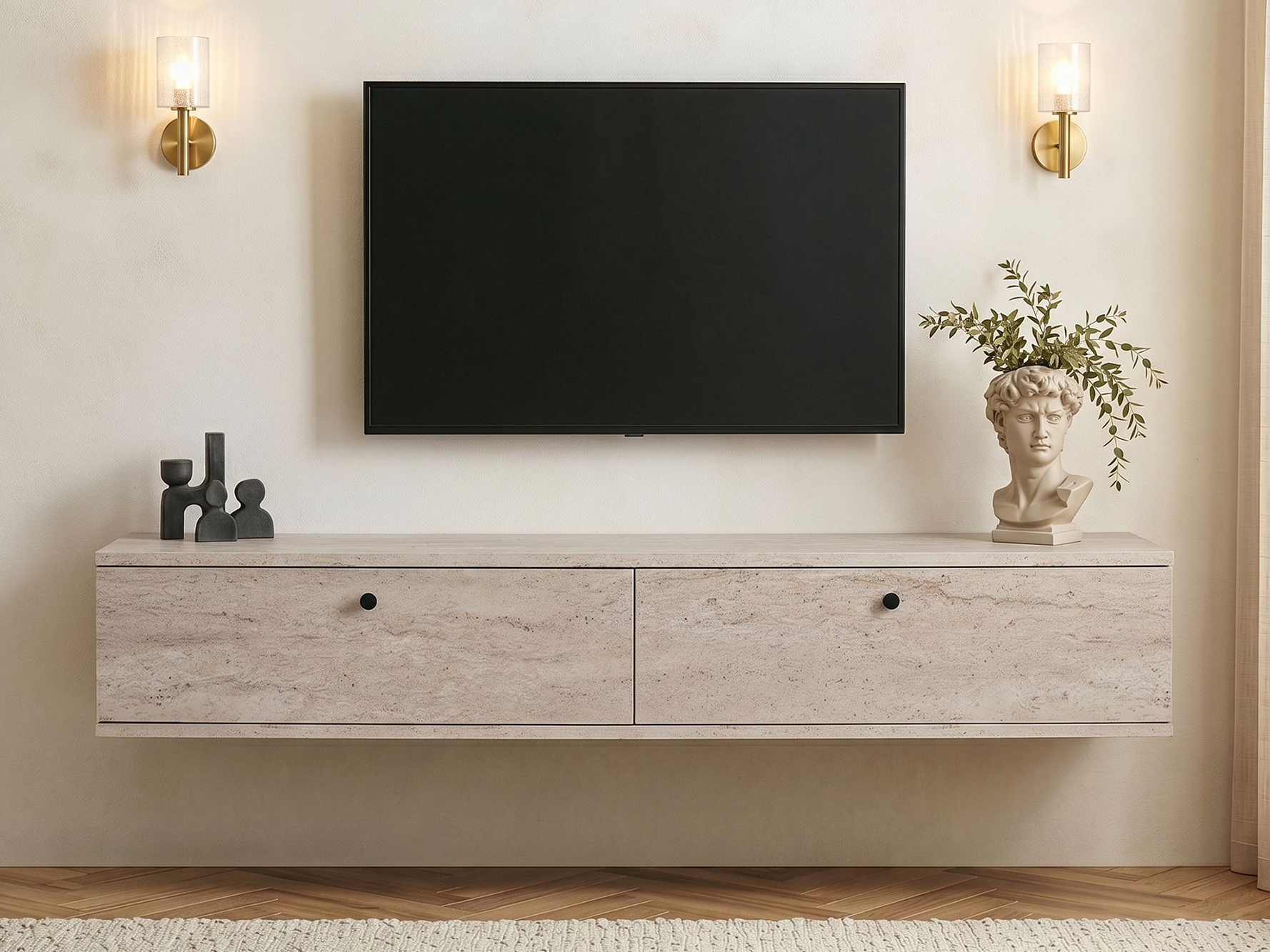 TV komoda Novato 173 (Svetli travertin)
