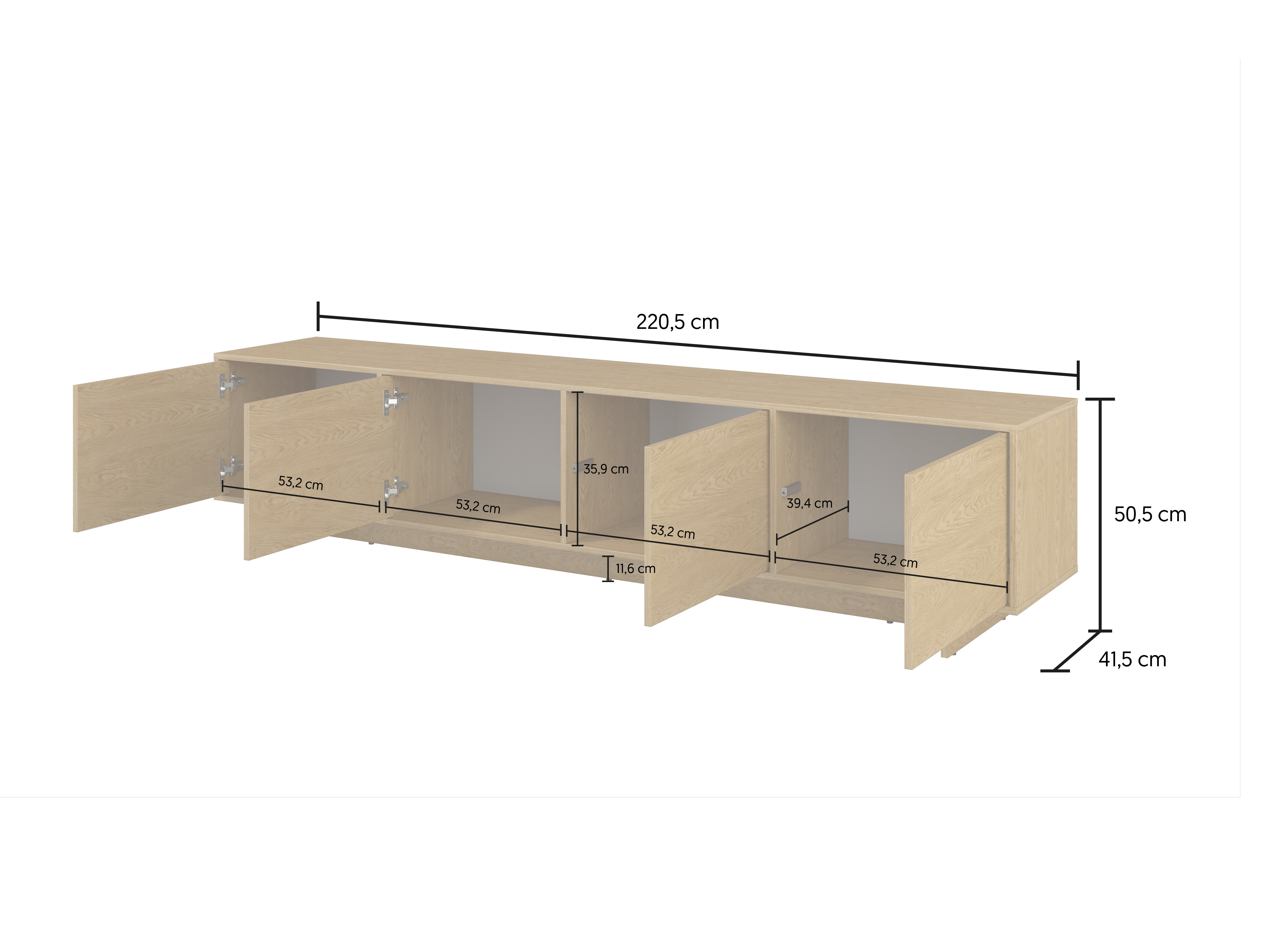 Set za dnevnu sobu Cavbali 105 (Hrast)