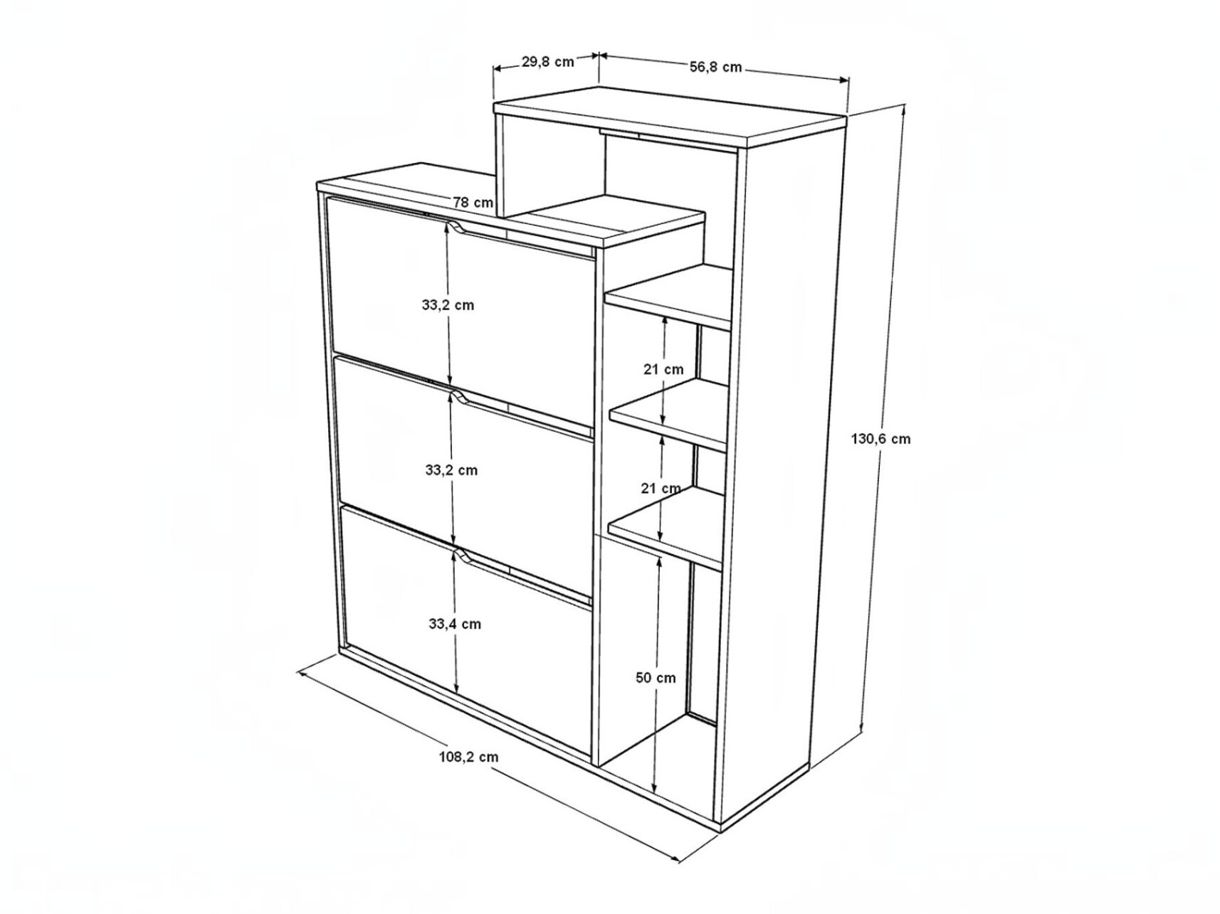 Cipelarnik Kailua 2847 (Antracit + Hrast)