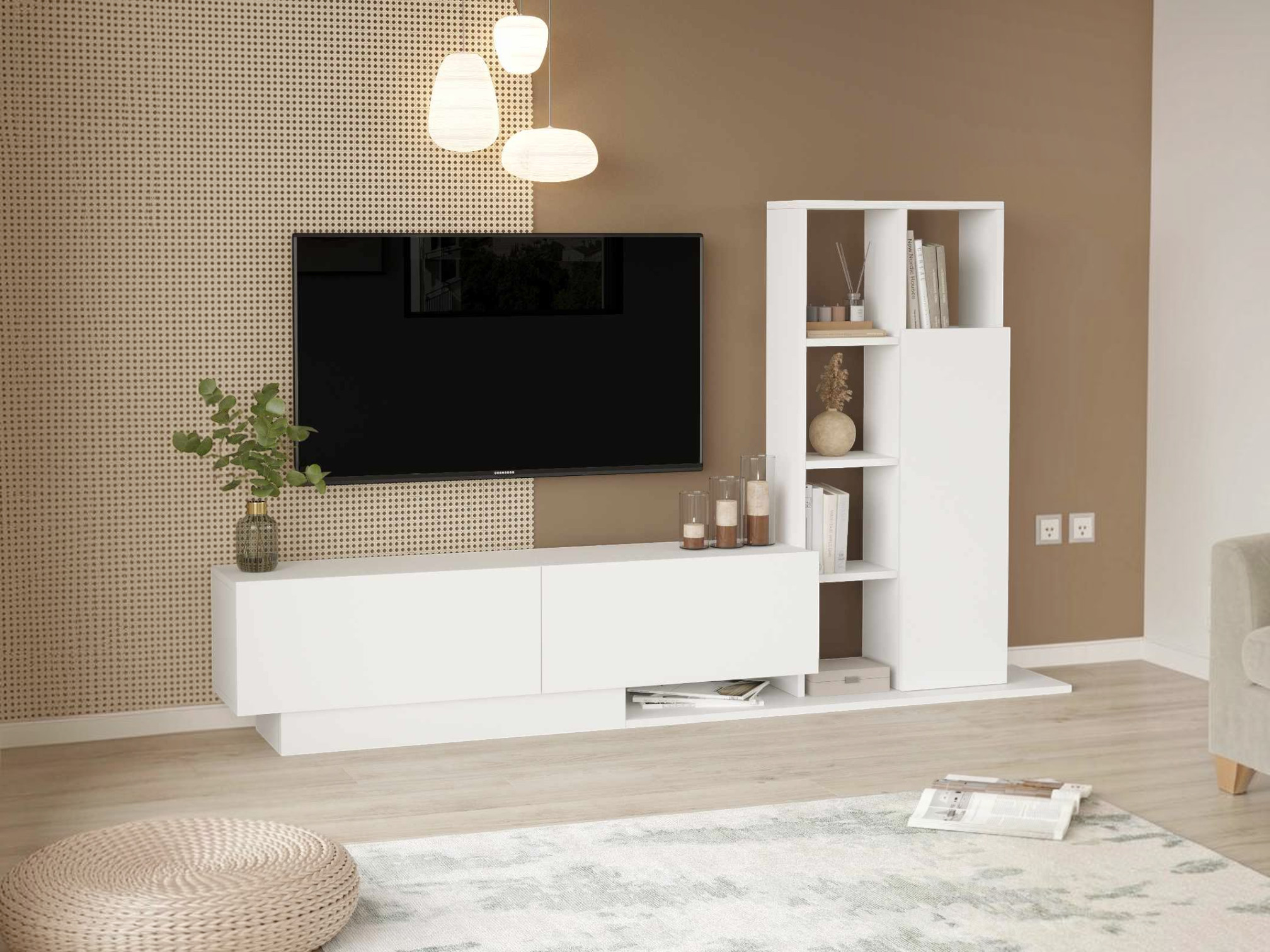 Set za dnevnu sobu Kailua 2850 (Belo)