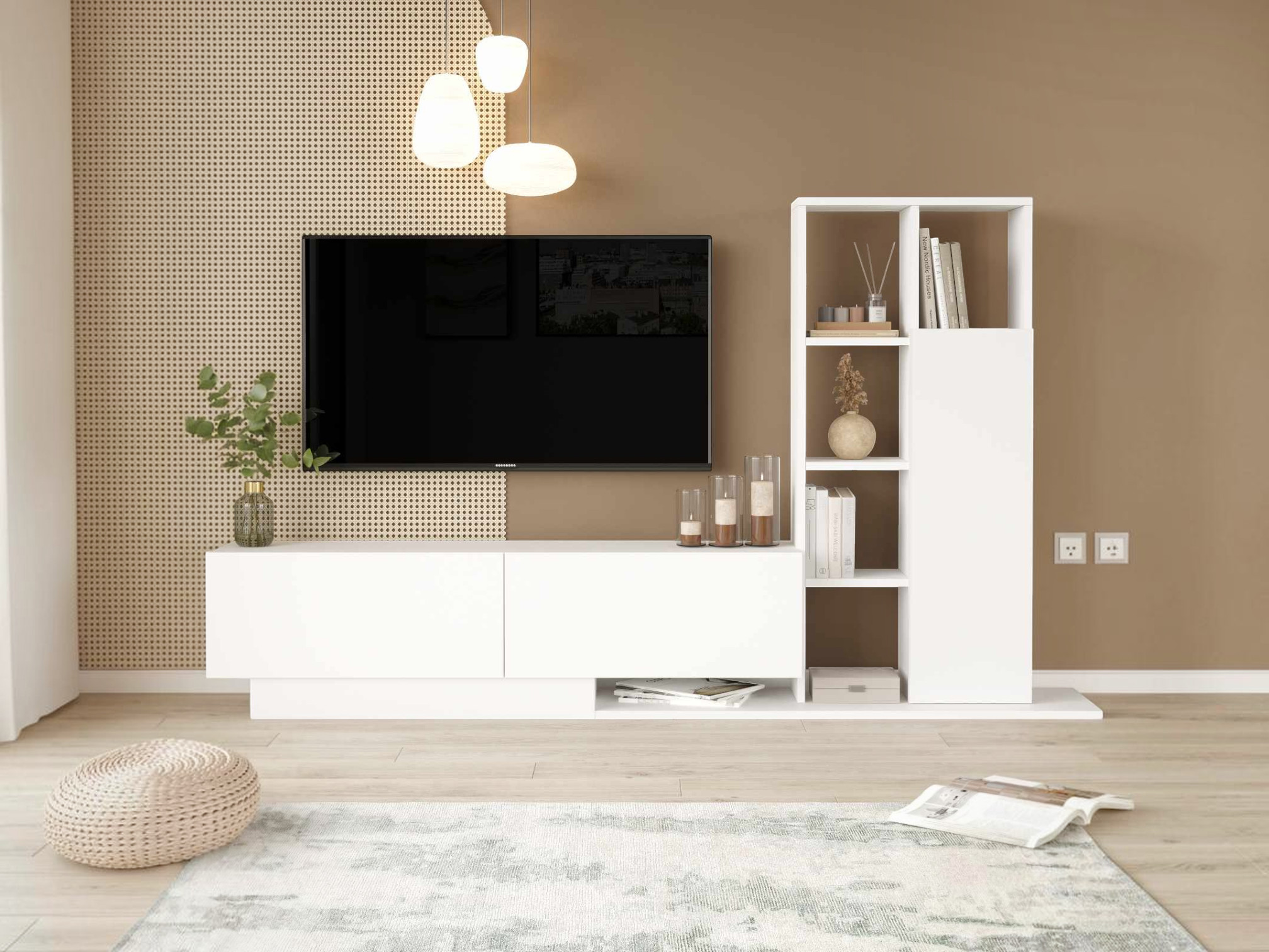 Set za dnevnu sobu Kailua 2850 (Belo)