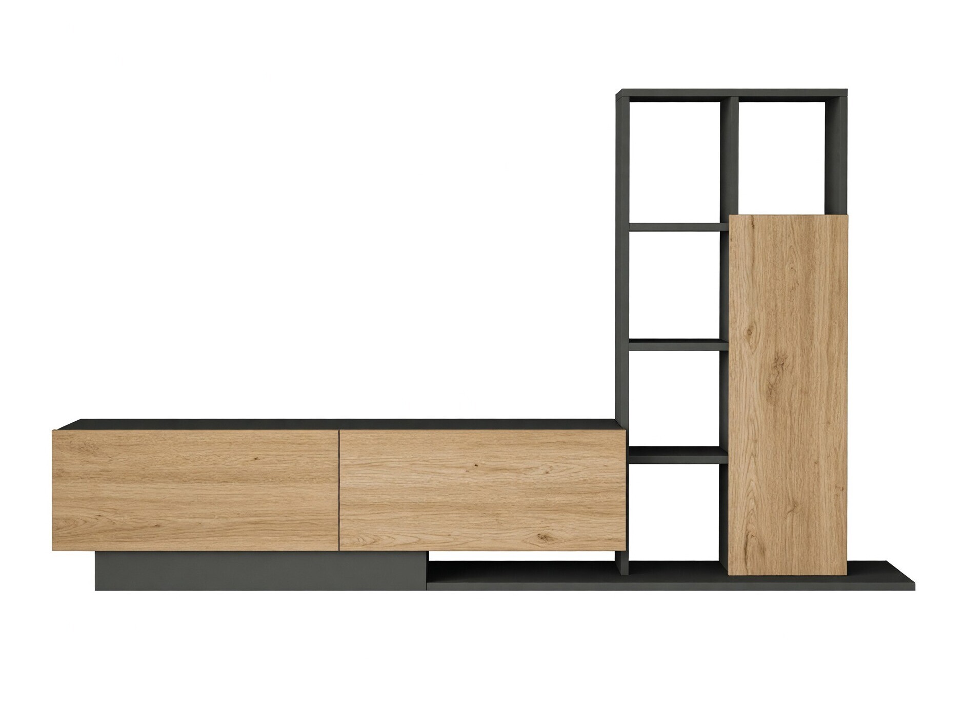Set za dnevnu sobu Kailua 2850 (Svetlo drvo + Antracit)