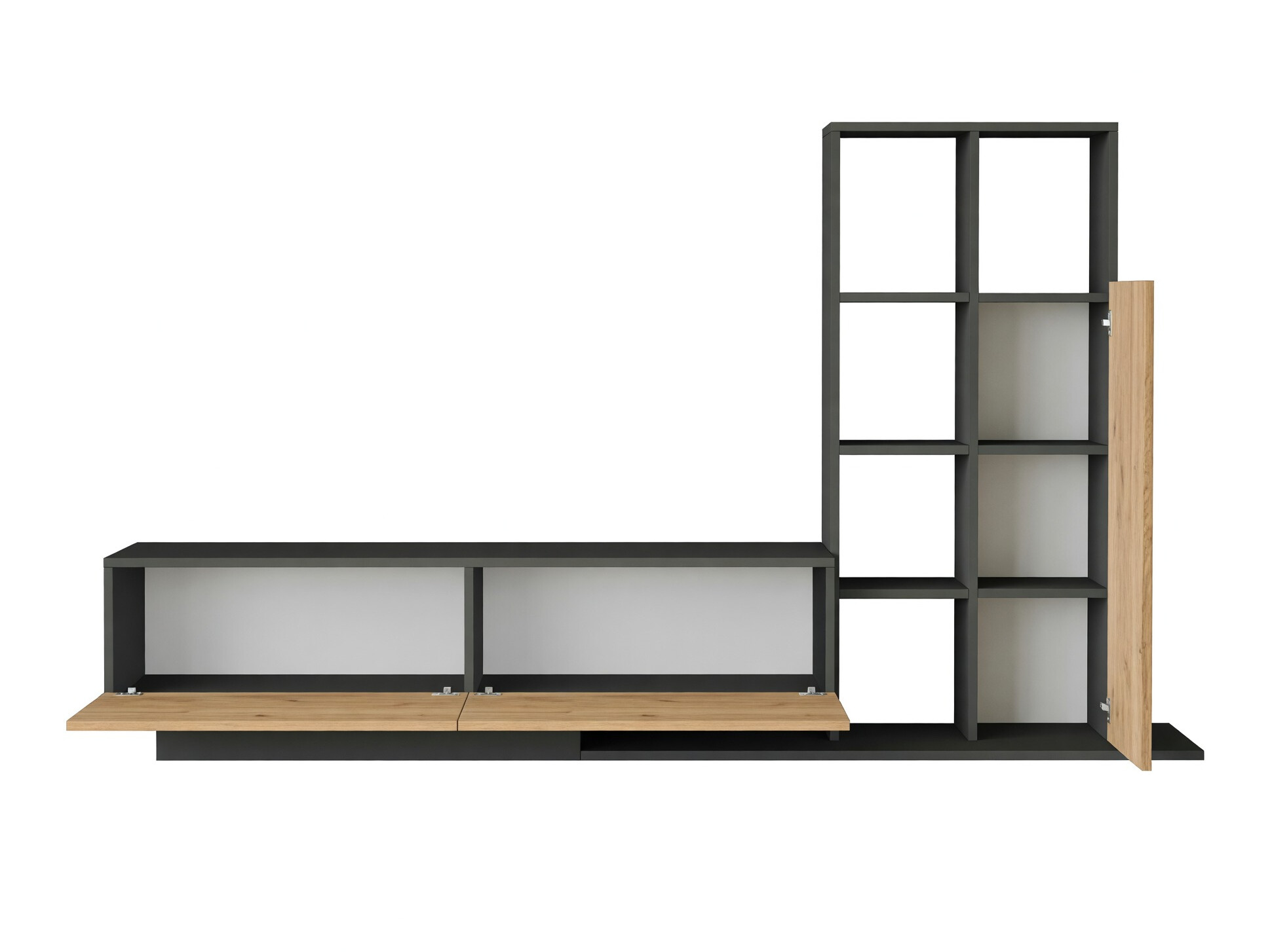 Set za dnevnu sobu Kailua 2850 (Svetlo drvo + Antracit)