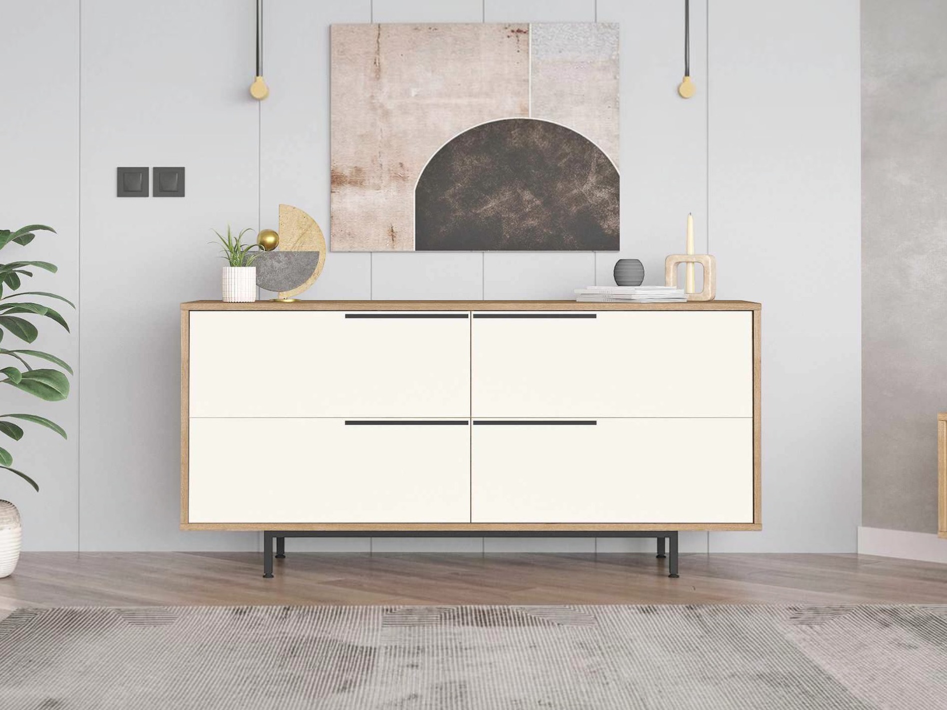 Ormarić Fertore 103 (Hrast + Belo)