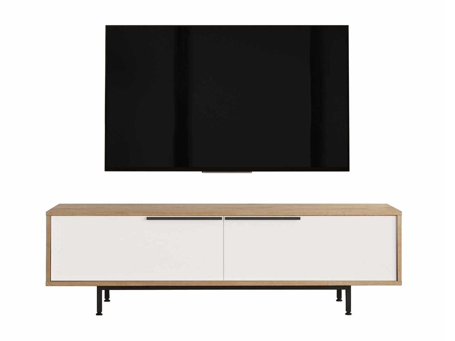 TV komoda Fertore 101 (Hrast + Belo)