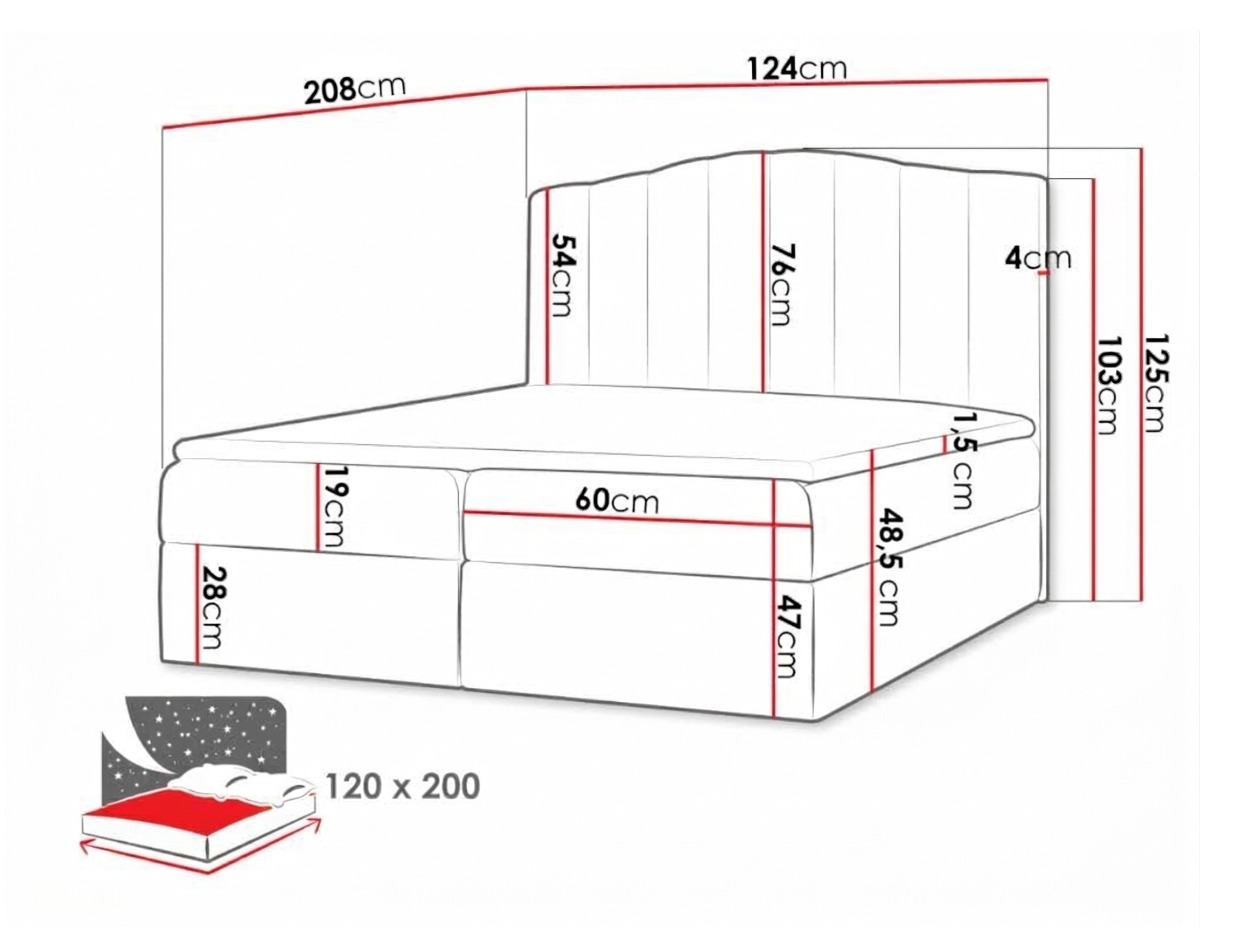 Boxspring krevet Cantus (Soft 011)
