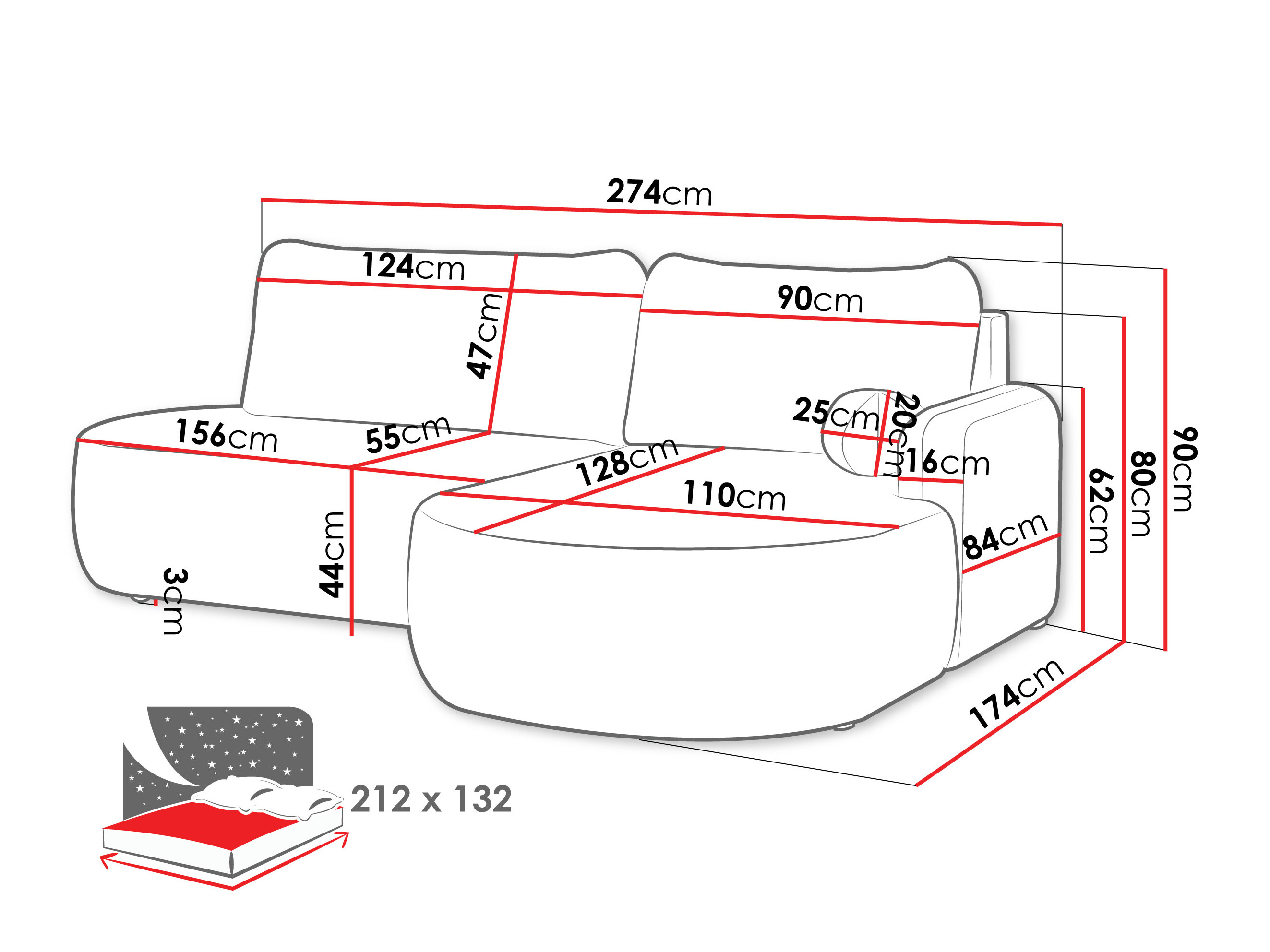 Ugaona garnitura Comfivo Popis I (Zlatna 01)