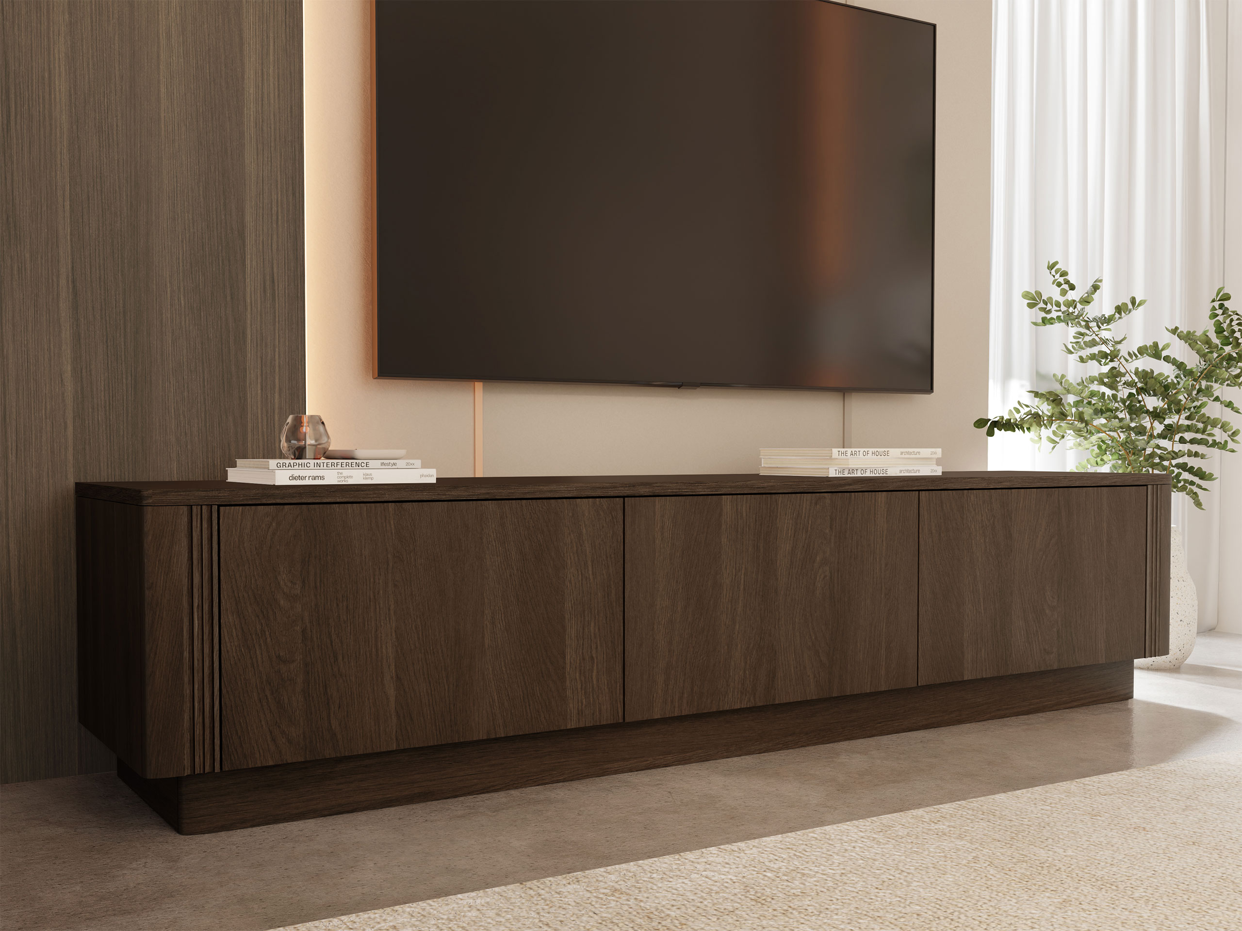 TV komoda Comfivo Levavio 104 (Tamni hrast)