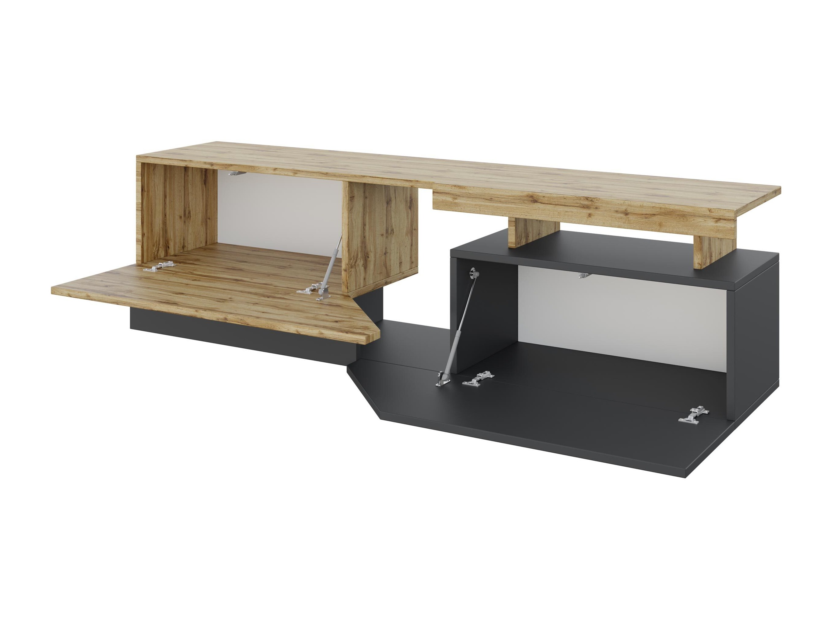 TV komoda Comfivo Daldune (Orah + Crno)