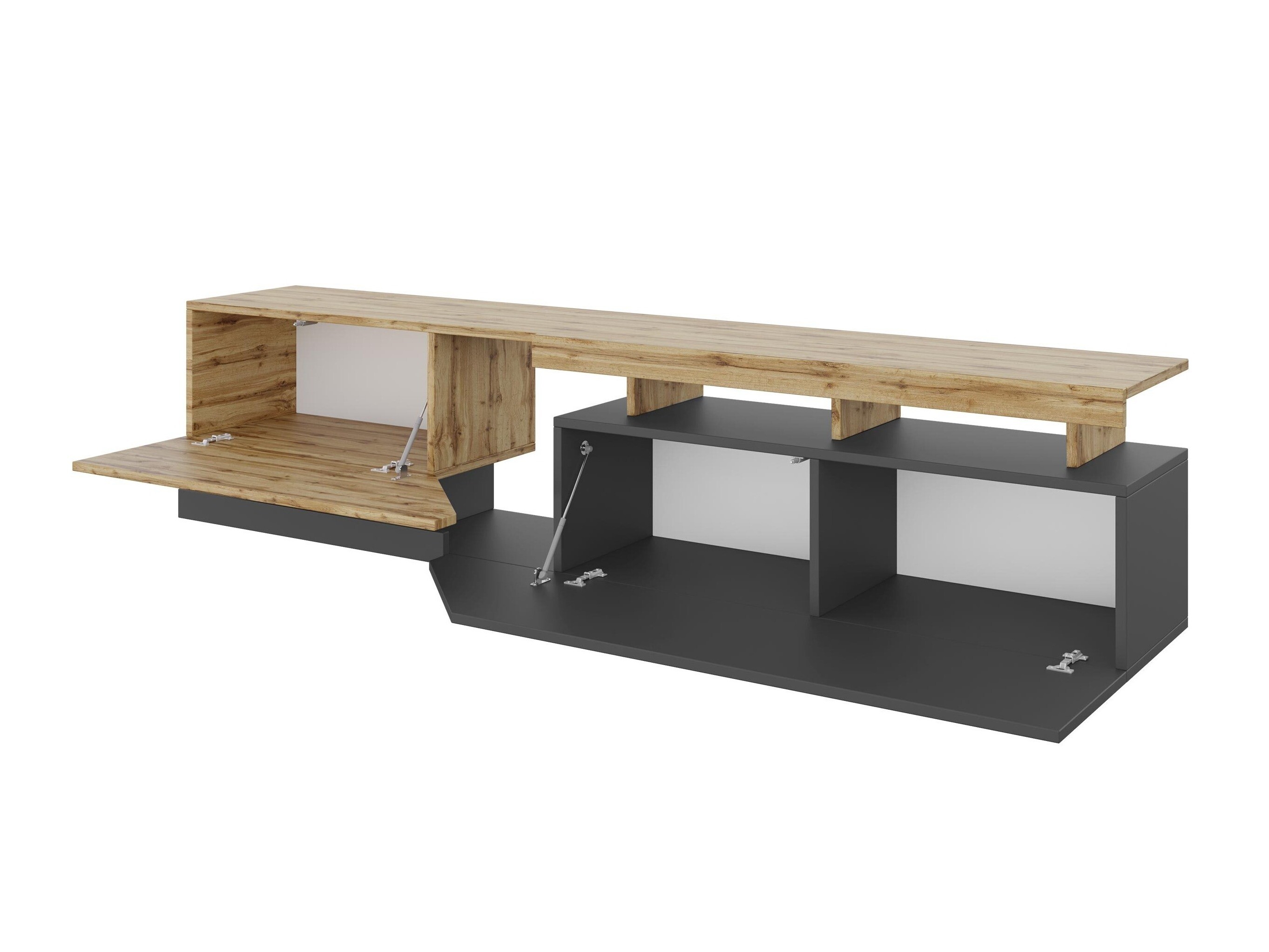 Set za dnevnu sobu Comfivo Daldune II (Orah + Crno)