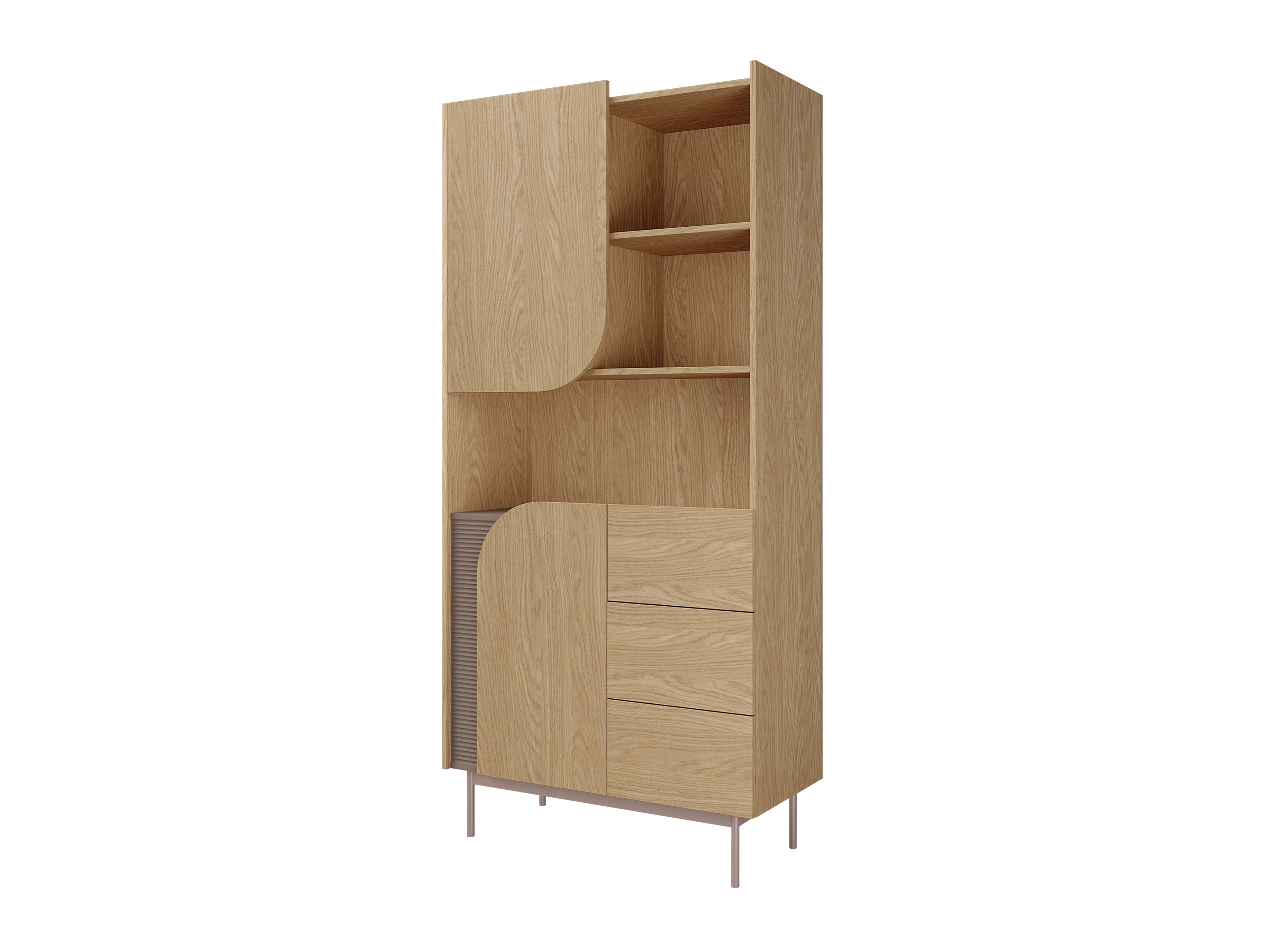 Polica Dunsonu 101 (Hrast + Taupe)