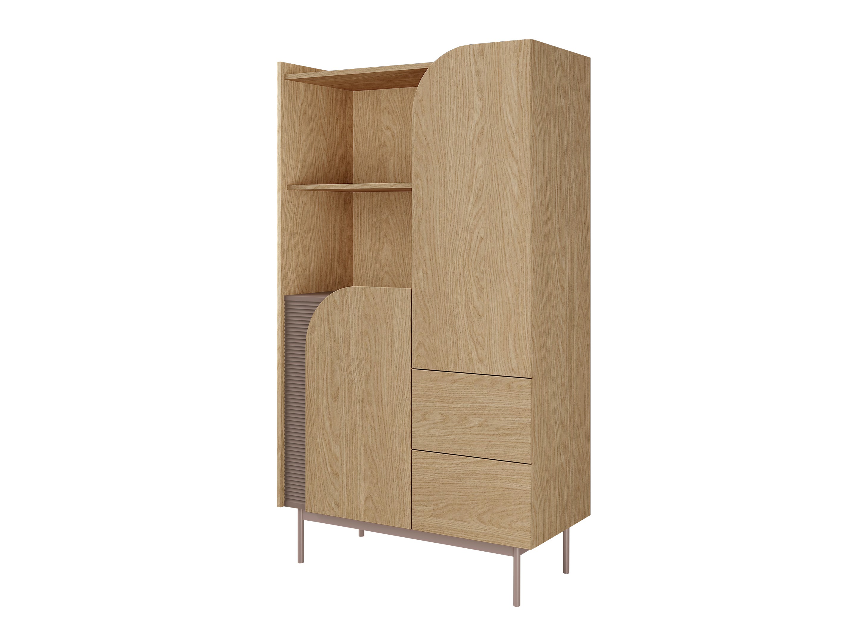 Polica Dunsonu 103 (Hrast + Taupe)