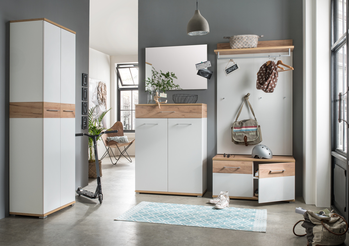 Čiviluk Nuveno 103 (Belo + Navarra hrast)