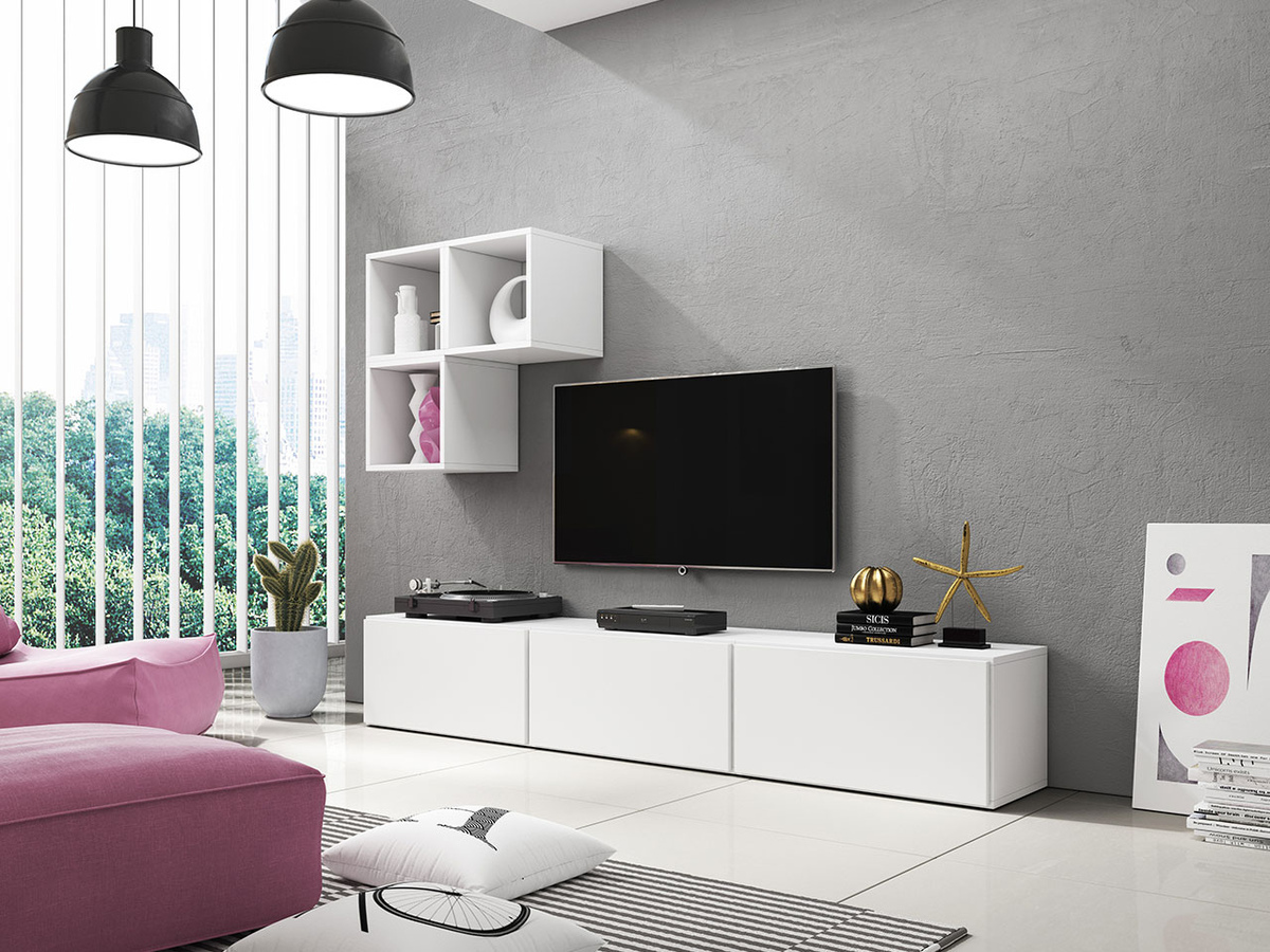 Set za dnevnu sobu Corbele 111 (Belo)