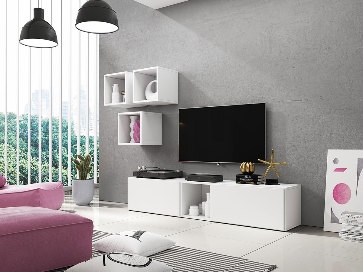 Set za dnevnu sobu Corbele 113 (Belo)