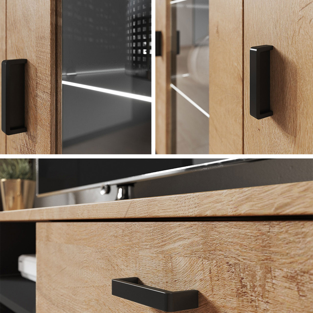 Set za dnevnu sobu Tornola 109 (Belo + Sjajno belo)